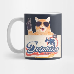 Cat Support Dolphins Mug